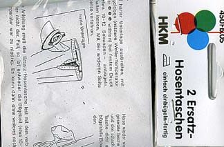 Poches pour pantalon