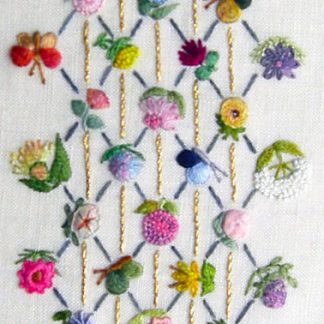 Fleurs en treillis