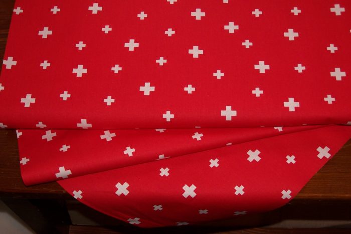 Tissu croix Suisse