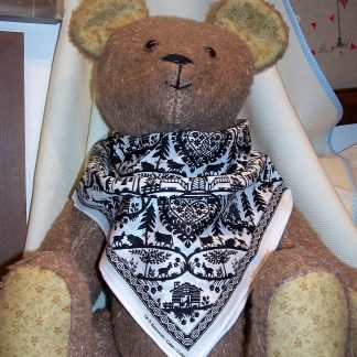 Foulard Poya noir/blanc