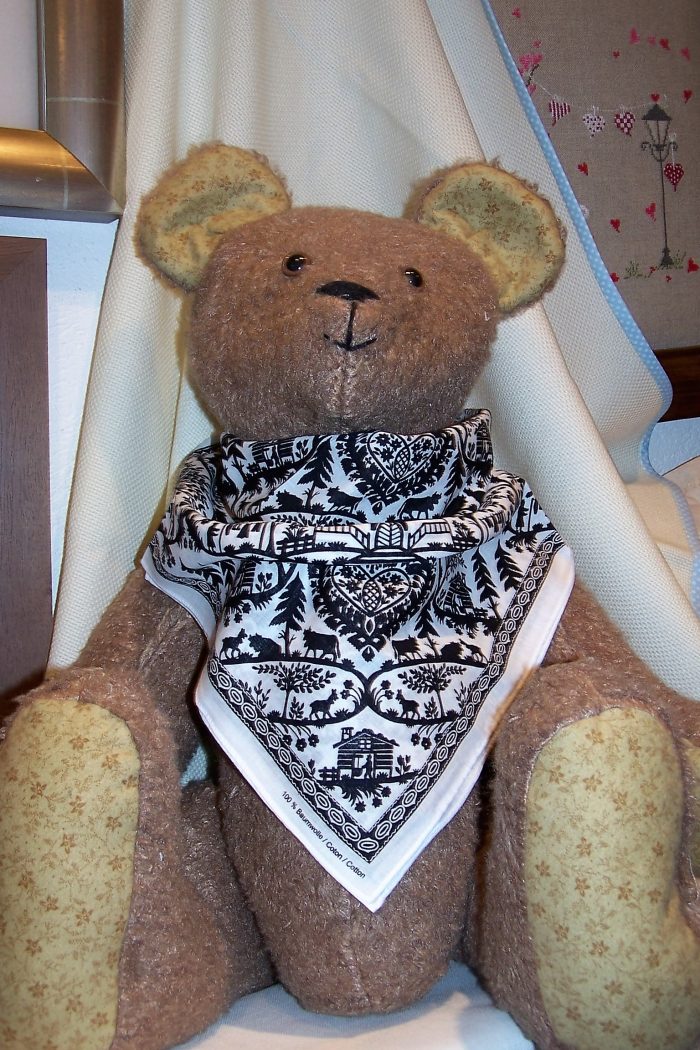 Foulard Poya noir/blanc