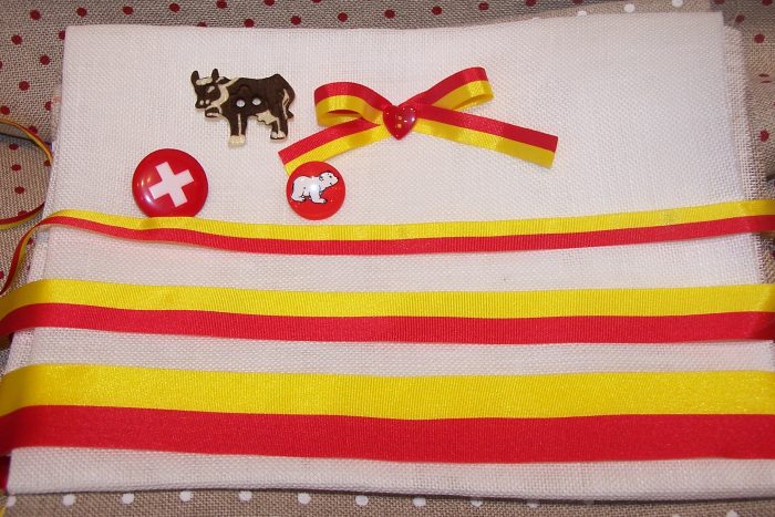 Ruban rouge & jaune