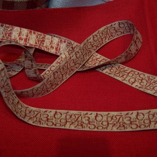 Ruban chiffres rouge
