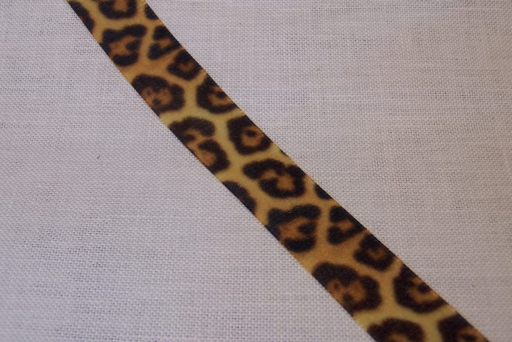 Ruban velours léopard