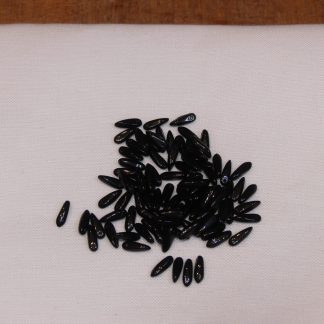 Perle goutte en jais