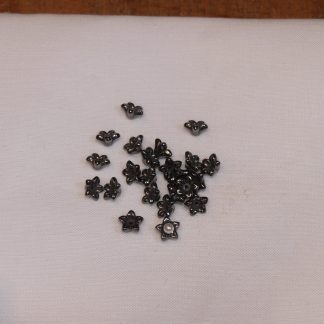 Perle fleur gris anthracite