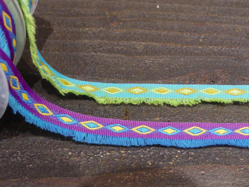 Galon franges losanges