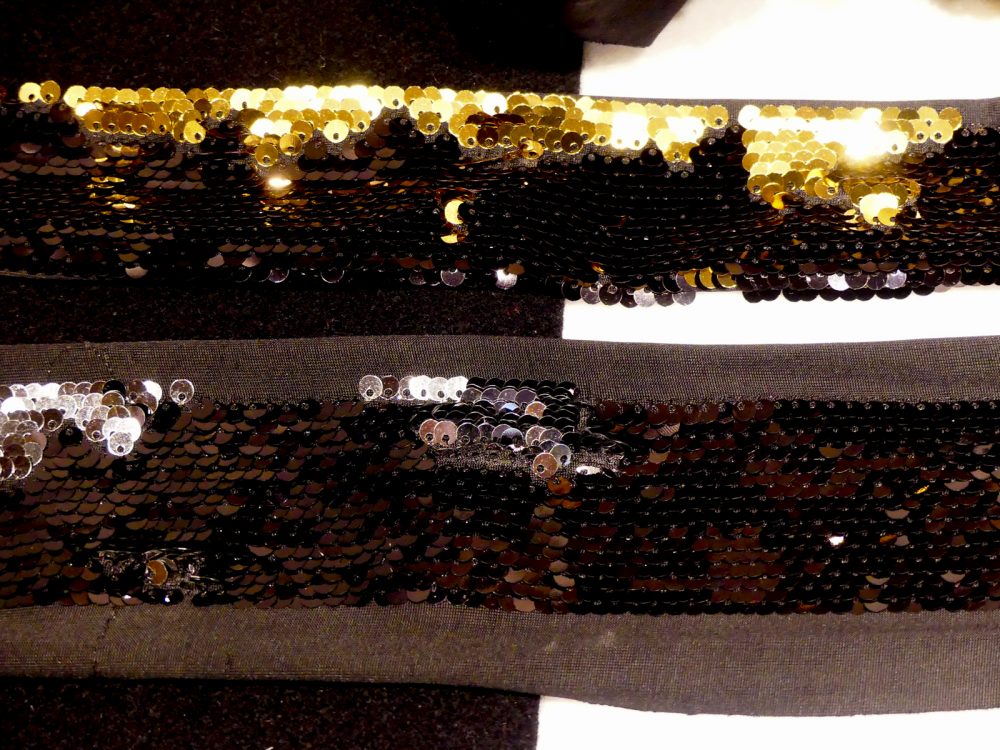 Galon sequin réversible