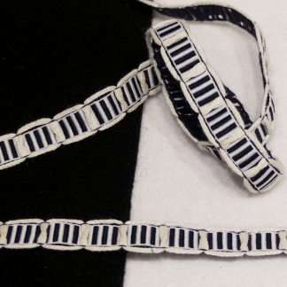 Galon marine et blanc