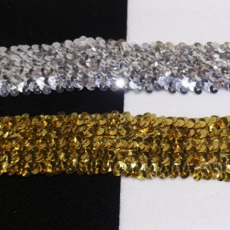 Galon pailleté élastique