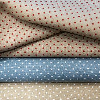 toile de lin à pois coupon