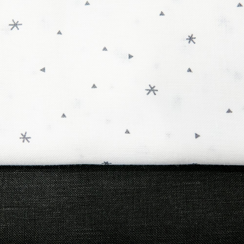 toile de lin noir ou étoile coupon