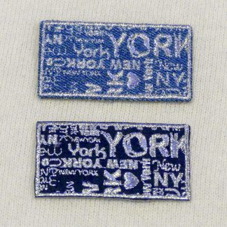 Ecusson jeans et argent