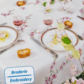 Nappe fleurs de pommiers