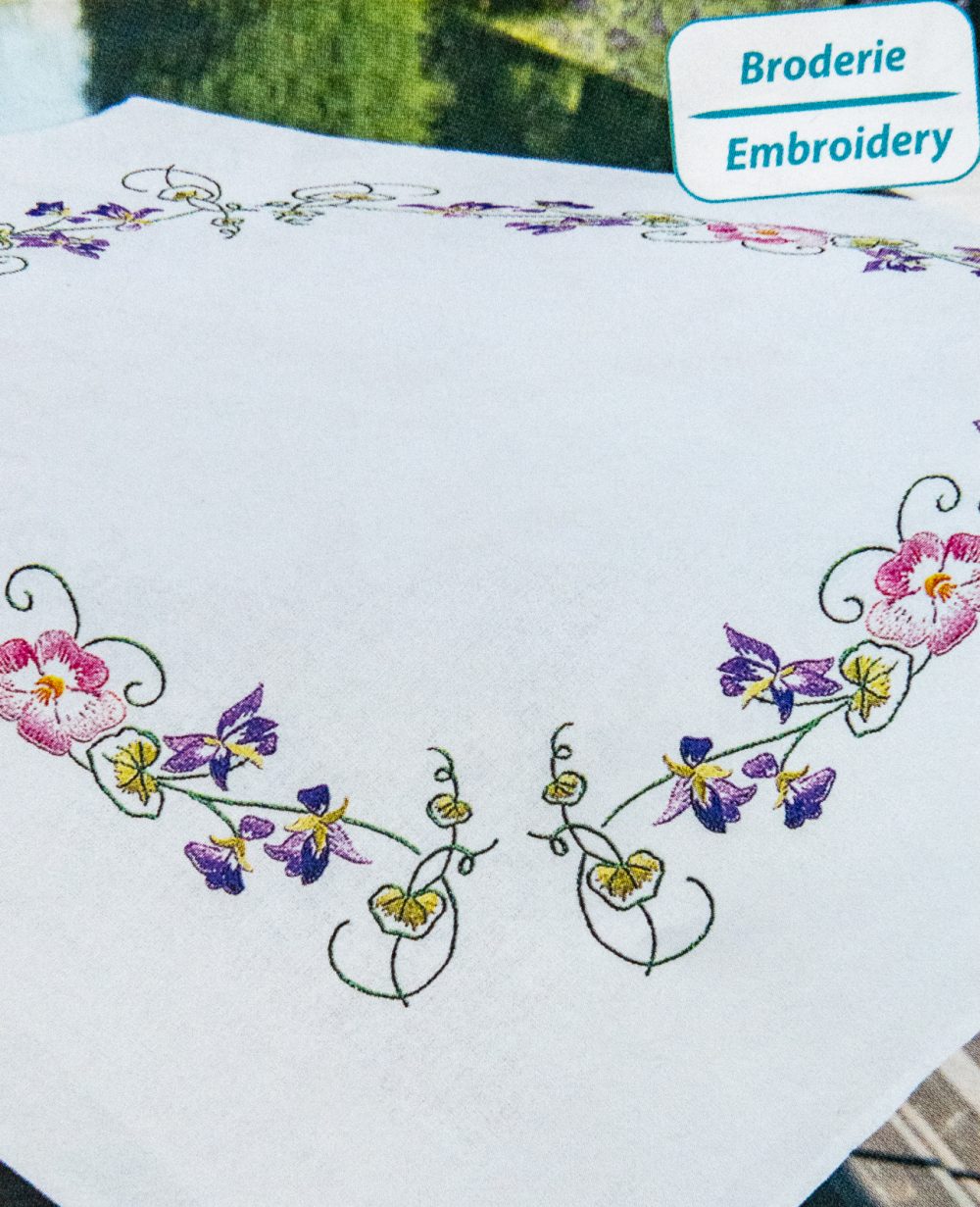 Nappe lierre et violette