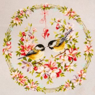 Mésange dans une guirlande