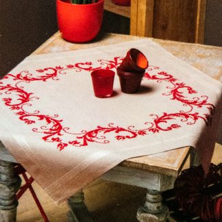 Nappe décoration rouge