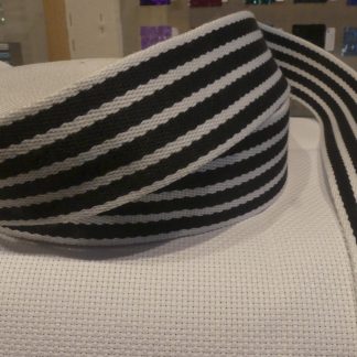 Tresse rayée blanc et noir