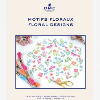 Point de croix fleurs