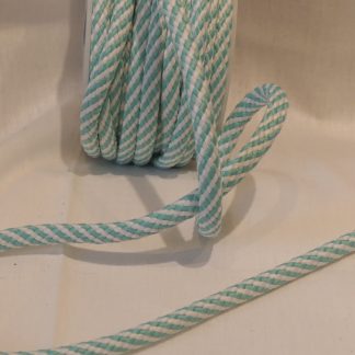 Cordelette turquoise et blanche