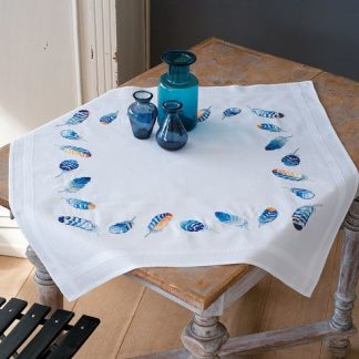 Nappe plumes bleues