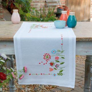 Chemin de table fleurs