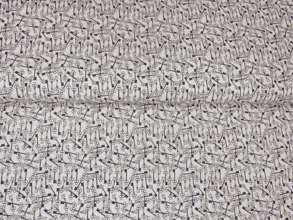 Tissu motif clefs