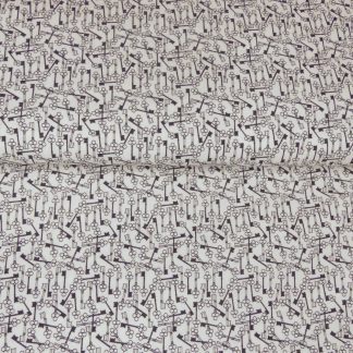 Tissu motif clefs