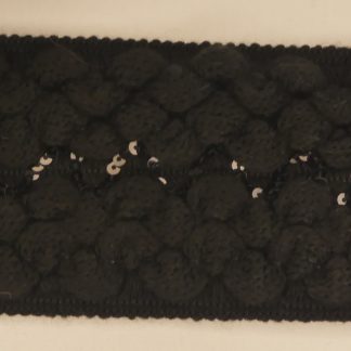 Galon laine noir