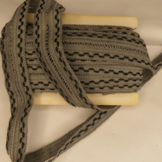 Tresse de laine grise