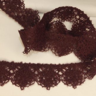 Dentelle laine bordeaux