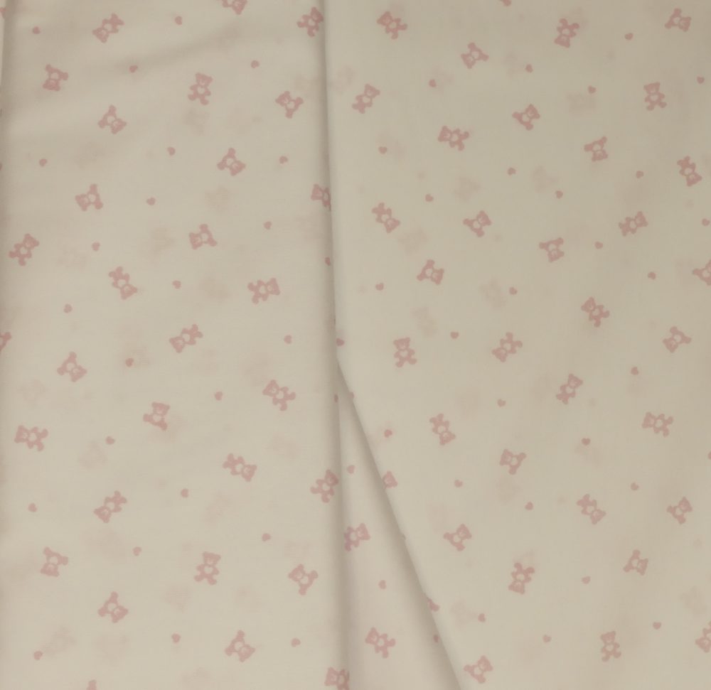 Tissu ours rose