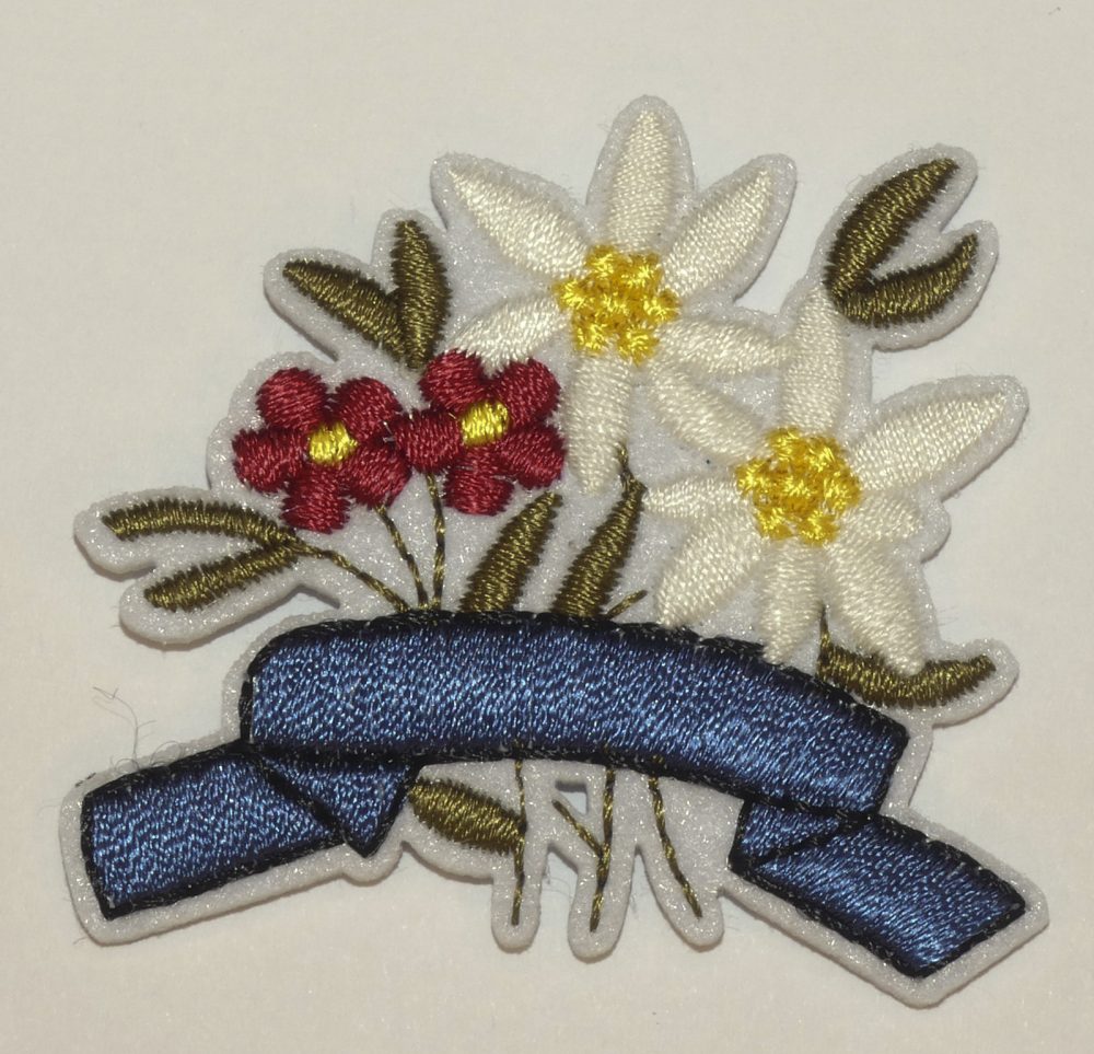 Écusson bouquet edelweiss