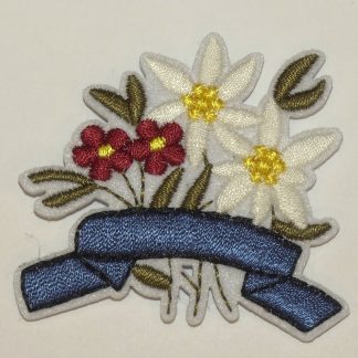 Écusson bouquet edelweiss