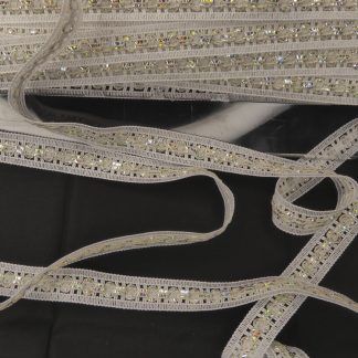 Galon blanc et argent