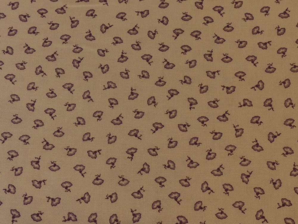 Tissu fleurs violettes