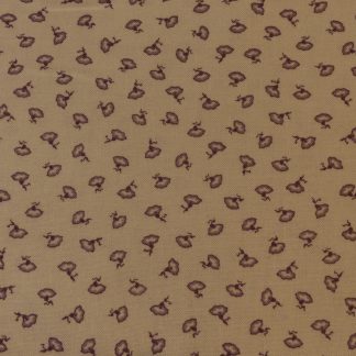 Tissu fleurs violettes