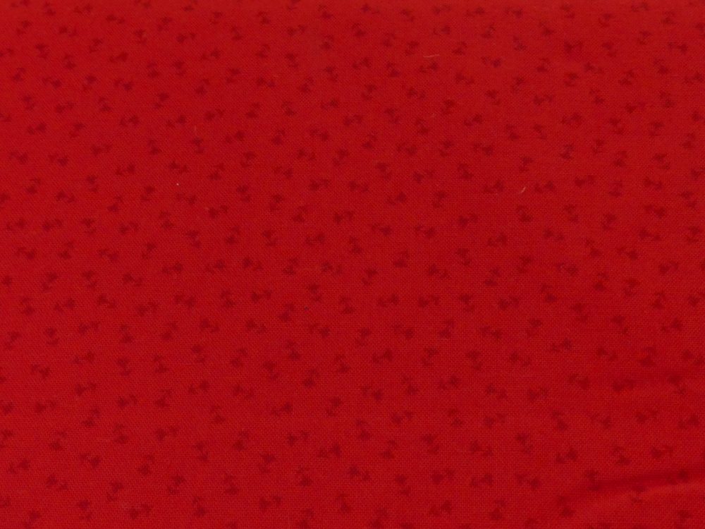 Tissu faux uni rouge