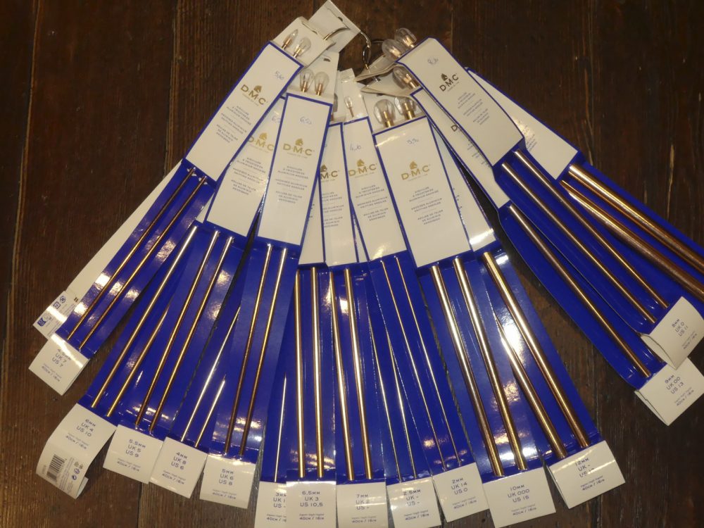 Aiguilles à tricoter en aluminium