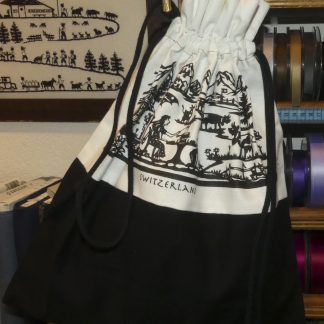 Sac coton noir et blanc