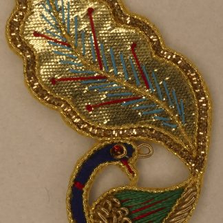 Écusson paon cannetille