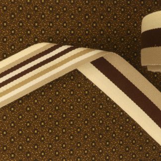 Sangle marron, beige, écru