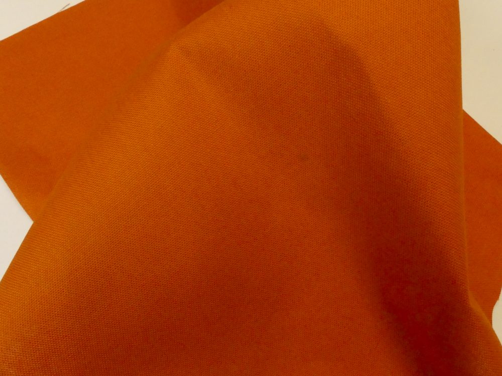 Tissu uni orange