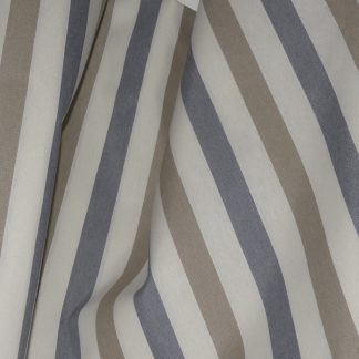 Tissu rayé blanc, bleu, beige
