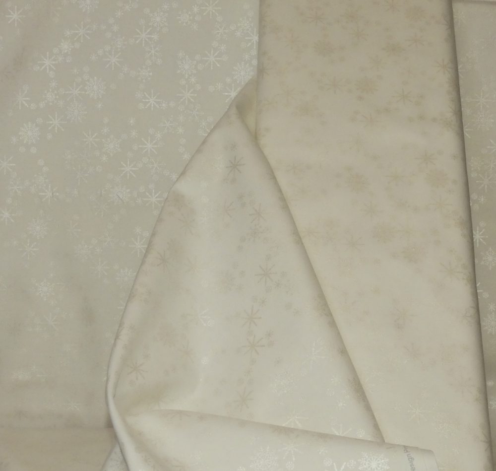 Tissu point brillant fond blanc