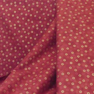 Tissu rond fond bordeaux
