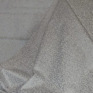 Tissu point fond blanc