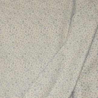 Tissu petite fleur bleue