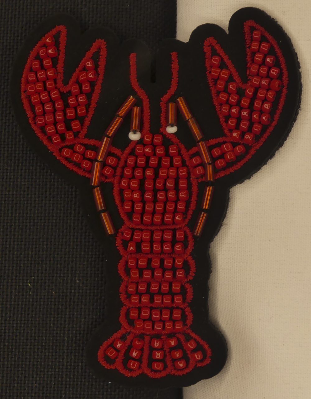 Écusson homard perlé