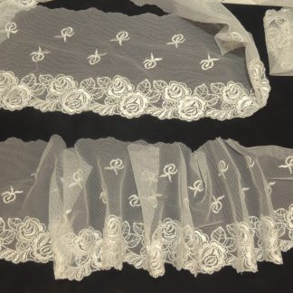 Dentelle fine blanche